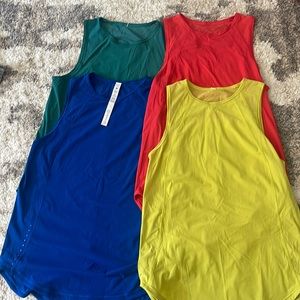 Lululemon sculpt you tank tops, gently used, size 4 on all